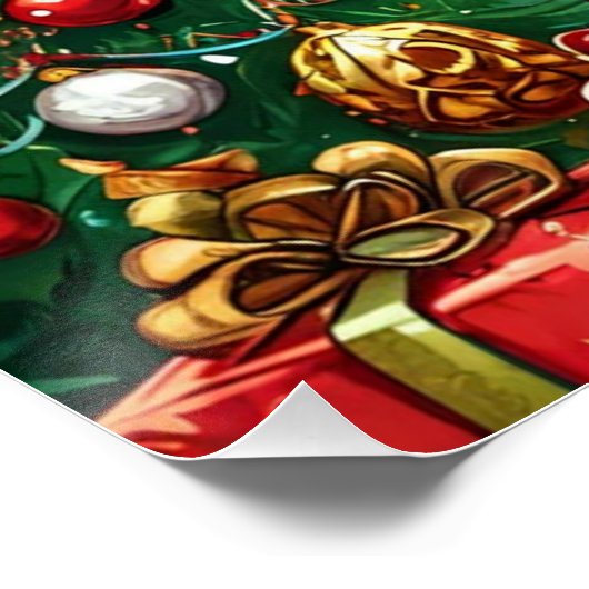 Weihnachtsschlange Poster (Ecke)