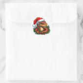 Weihnachtsschlange Runder Aufkleber (Tasche)