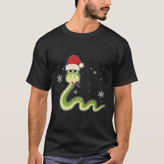 Weihnachtsschlange| Schlangen Reptiliengeschenke T-Shirt (Vorderseite)