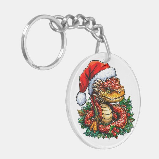 Weihnachtsschlange Schlüsselanhänger (Vorderseite links)