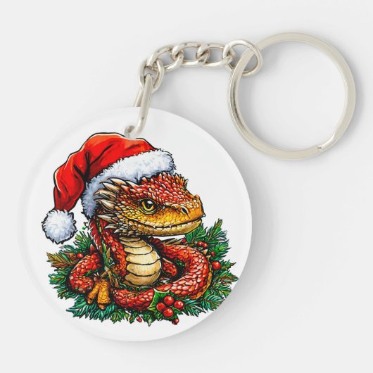 Weihnachtsschlange Schlüsselanhänger (Rückseite)