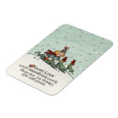 Weihnachtsschlange Weihnachtskarte Magnet (Linke Seite)