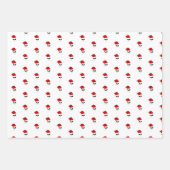 Weihnachtsschlauch Weihnachtsmannmütze stilvoll mo Geschenkpapier Set (Vorderseite 2)