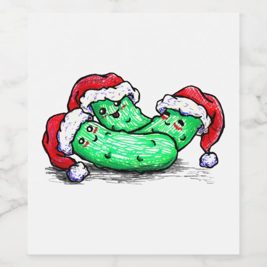 Weihnachtsschlecken Weinetikett (Einzelnes Label)