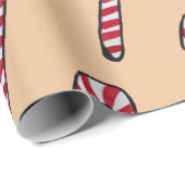 Weihnachtsschleifpapier Geschenkpapier (Rolleneckpunkt)