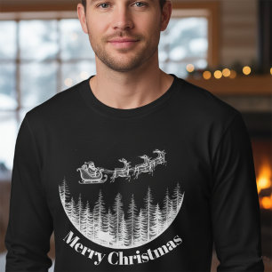 Weihnachtsschlitten des alten Santa T-Shirt
