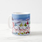 Weihnachtsschlitten Kaffeetasse (Vorderseite Links)