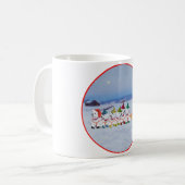 Weihnachtsschlitten Kaffeetasse (Vorderseite Links)