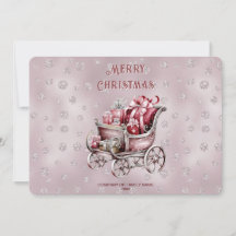 Weihnachtsschlitten mit Geschenken als Feiertagska