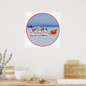 Weihnachtsschlitten Poster (Küche)
