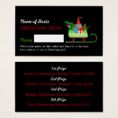 Weihnachtsschlitz, Weihnachts-Party Raffle Tickets (Vorne & Hinten)