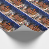 Weihnachtsschloss Geschenkpapier (Ecke)