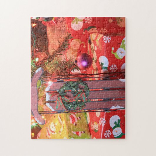 Weihnachtsschloss Puzzle (Vertikal)