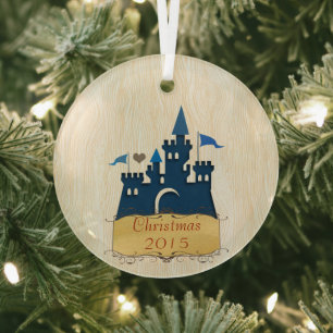 Weihnachtsschloss Urlaub Sake Ornament Aus Glas