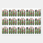 Weihnachtsschlösser in Jar Gift Wrap Wrapping Papi Geschenkpapier Set (Vorderseite 2)