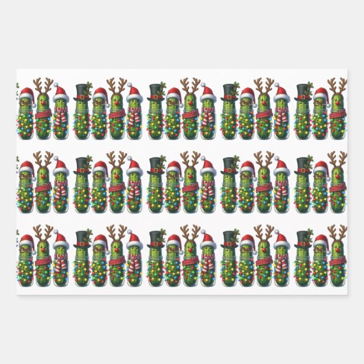 Weihnachtsschlösser in Jar Gift Wrap Wrapping Papi Geschenkpapier Set (Vorderseite 2)