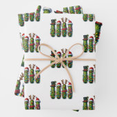 Weihnachtsschlösser in Jar Gift Wrap Wrapping Papi Geschenkpapier Set (Beispiel)