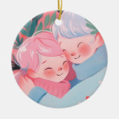 Weihnachtsschlug Keramik Ornament (Vorne)