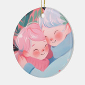 Weihnachtsschlug Keramik Ornament (Links)