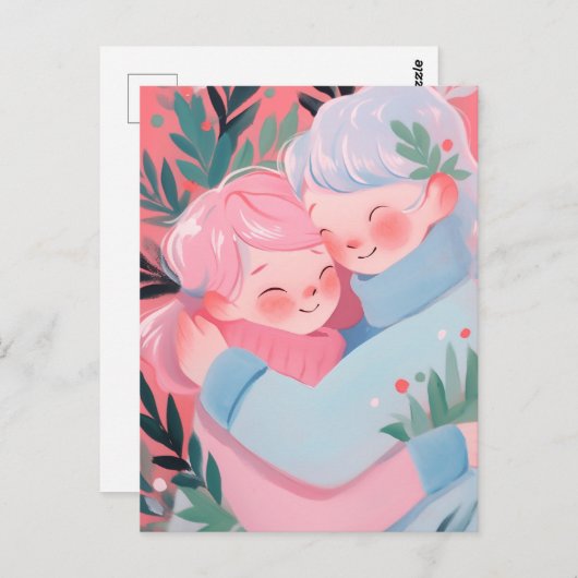 Weihnachtsschlug Postkarte (Vorne/Hinten)