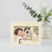 Weihnachtsschlummer Weihnachten Weihnachten Postka (Stehend Vorderseite)