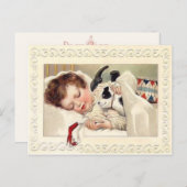 Weihnachtsschlummer Weihnachten Weihnachten Postka (Vorne/Hinten)