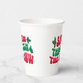 Weihnachtsschlupf durch den sonnigen Winter Pappbecher (Rechts)