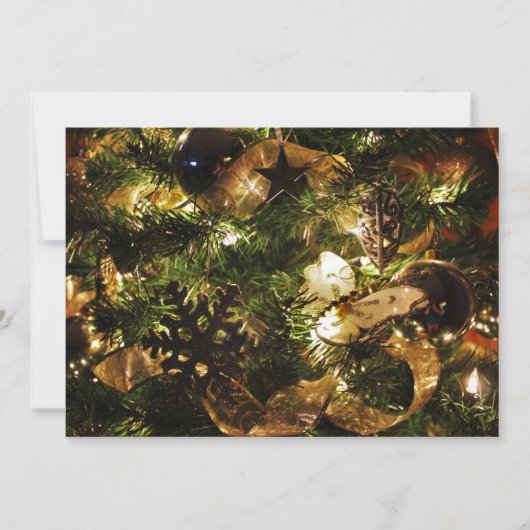 Weihnachtsschmetterling Einladung (Vorderseite)