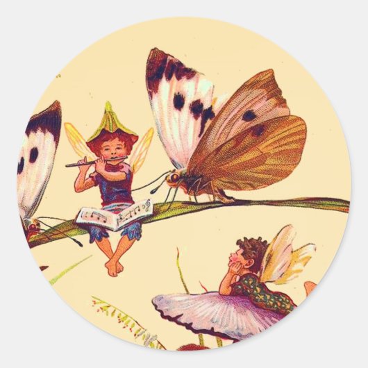 Weihnachtsschmetterling Fairy Sticker (Vorderseite)