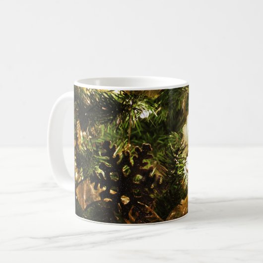 Weihnachtsschmetterling Kaffeetasse (Vorderseite Links)