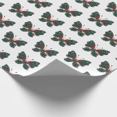 Weihnachtsschmetterlinge Geschenkpapier (Ecke)