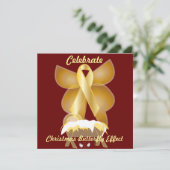 Weihnachtsschmetterlingseffekt individuell gestalt einladung (Stehend Vorderseite)