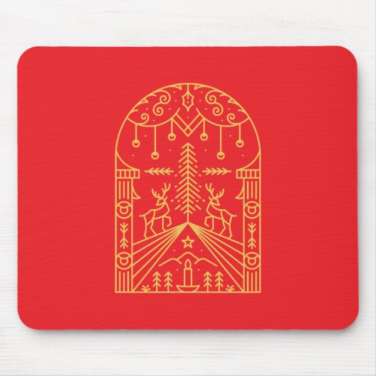 Weihnachtsschmuck 1 mousepad (Vorne)