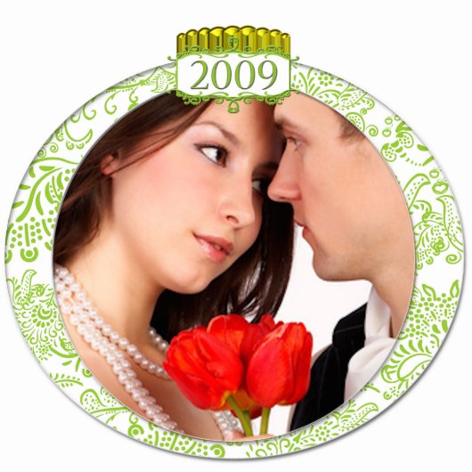 Weihnachtsschmuck 2009 im Foto Fotoskulptur Ornament (Vorne)