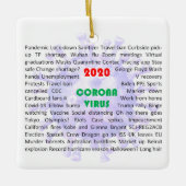 Weihnachtsschmuck 2020 für Corona Virus (Vorderseite)