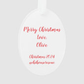 Weihnachtsschmuck 2024 ornament (Rückseite)