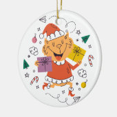 Weihnachtsschmuck 2 Gesichter (Links)