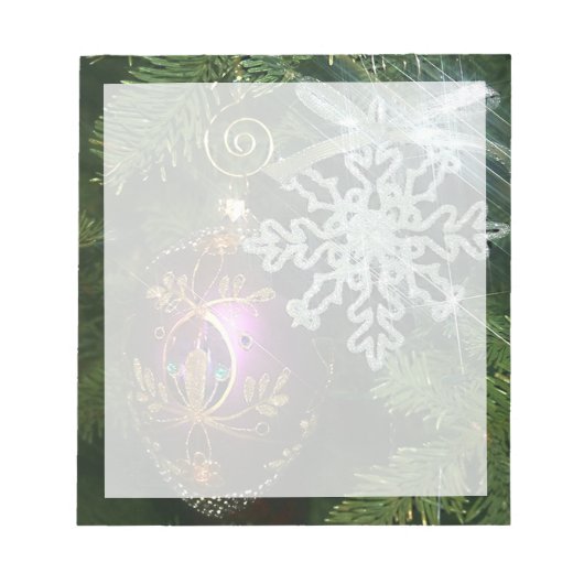 Weihnachtsschmuck 2 notizblock (Vorderseite)