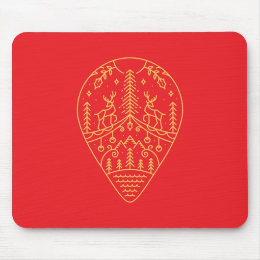 Weihnachtsschmuck 3 mousepad (Vorne)