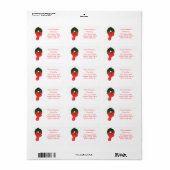 Weihnachtsschmuck Adressaufkleber (Vorne)