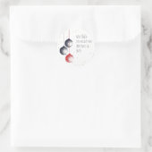 Weihnachtsschmuck-Adresse Runder Aufkleber (Tasche)