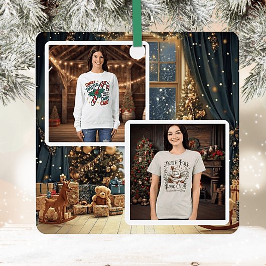 Weihnachtsschmuck am personalisierten Platz