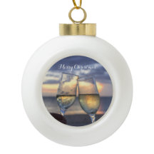 Weihnachtsschmuck am Strand Ball Sunset