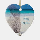 Weihnachtsschmuck am Strand Herz Coral (Rechts)