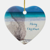 Weihnachtsschmuck am Strand Herz Coral (Hinten)