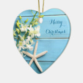 Weihnachtsschmuck am Strand Herz Starfish (Links)