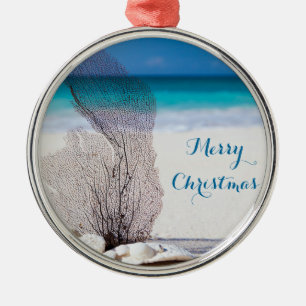 Weihnachtsschmuck am Strand Runde Metallkorallen