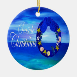 Weihnachtsschmuck an der Küste