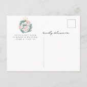 Weihnachtsschmuck Ankündigungspostkarte (Rückseite)