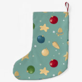 Weihnachtsschmuck. Anpassbar mit Namen. Kleiner Weihnachtsstrumpf (Rückseite)